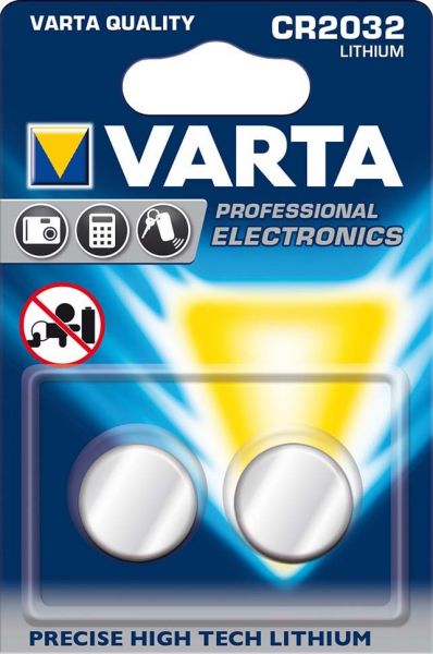 VARTA Electronics Batterie CR2032 Lithium 230 mAh 3V