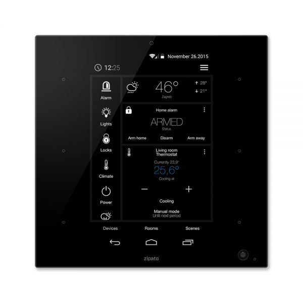 Zipato ZipaTile Z-Wave Zigbee Gateway schwarz